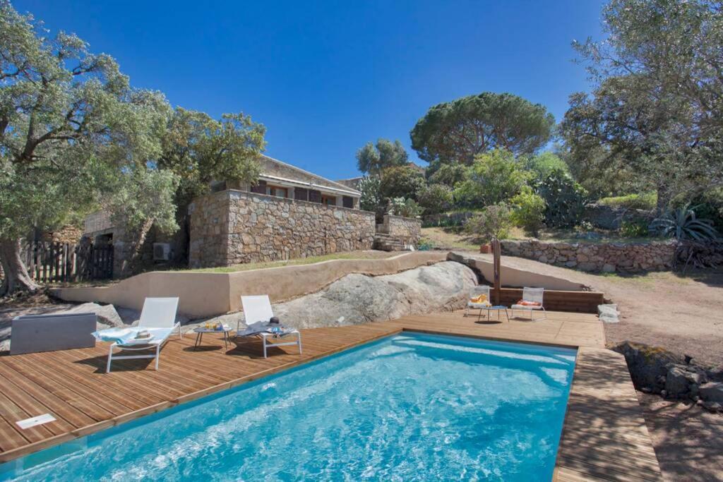 Villa Bodri, Maison En Pierre Avec Vue Mer Et Piscine Chauffee L'Ile-Rousse  Exterior photo