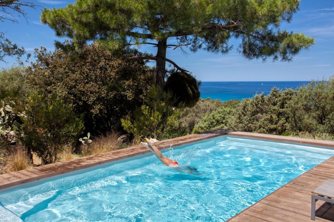 Villa Bodri, Maison En Pierre Avec Vue Mer Et Piscine Chauffee L'Ile-Rousse  Exterior photo