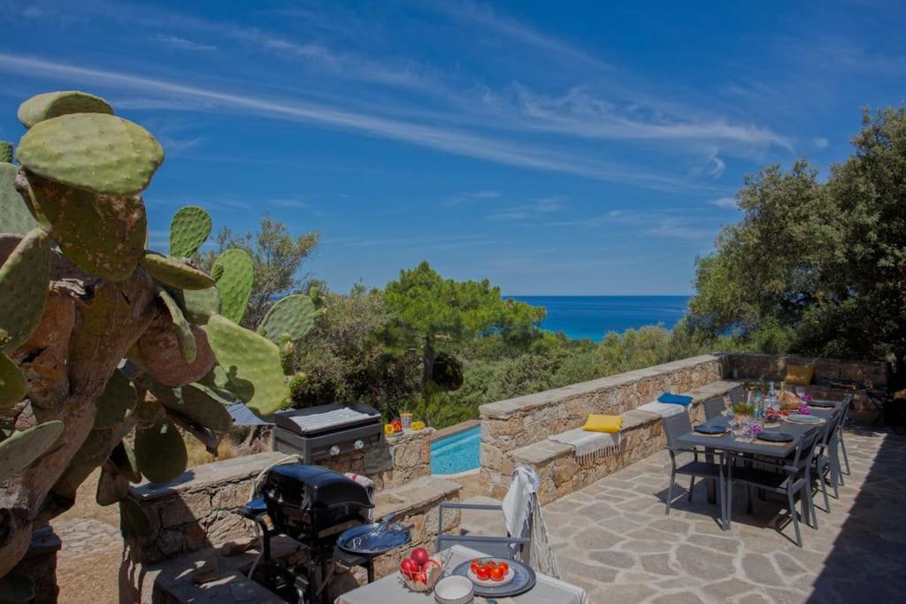 Villa Bodri, Maison En Pierre Avec Vue Mer Et Piscine Chauffee L'Ile-Rousse  Exterior photo