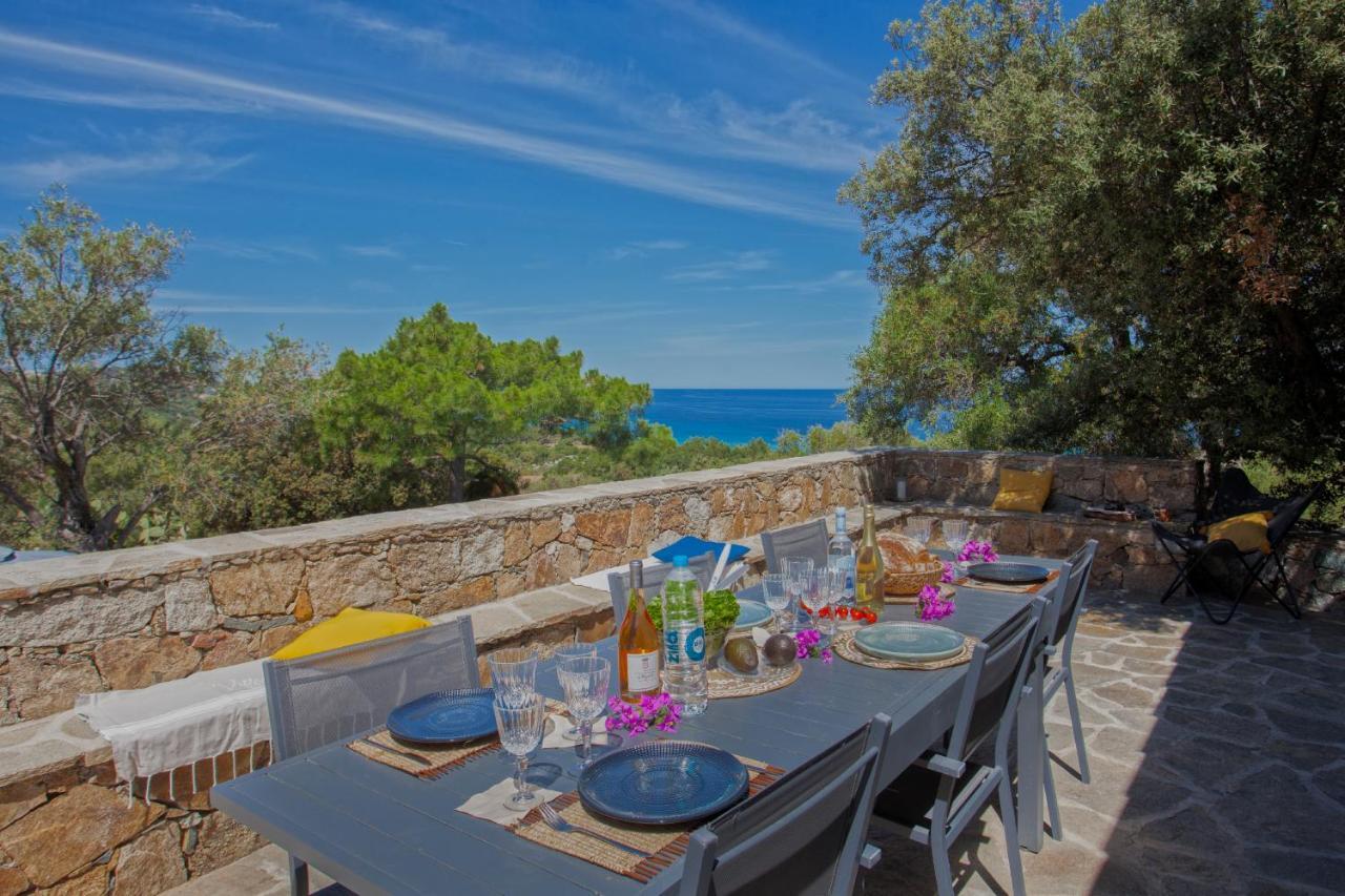 Villa Bodri, Maison En Pierre Avec Vue Mer Et Piscine Chauffee L'Ile-Rousse  Exterior photo