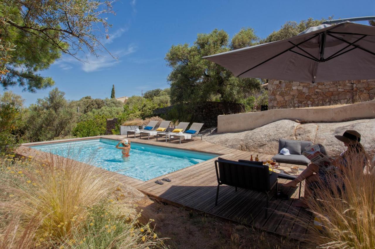 Villa Bodri, Maison En Pierre Avec Vue Mer Et Piscine Chauffee L'Ile-Rousse  Exterior photo