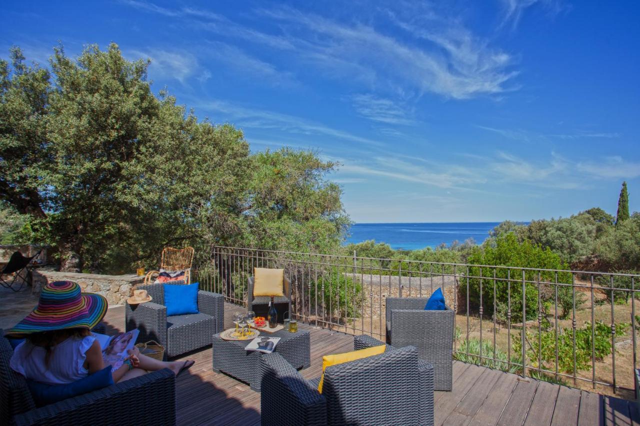 Villa Bodri, Maison En Pierre Avec Vue Mer Et Piscine Chauffee L'Ile-Rousse  Exterior photo
