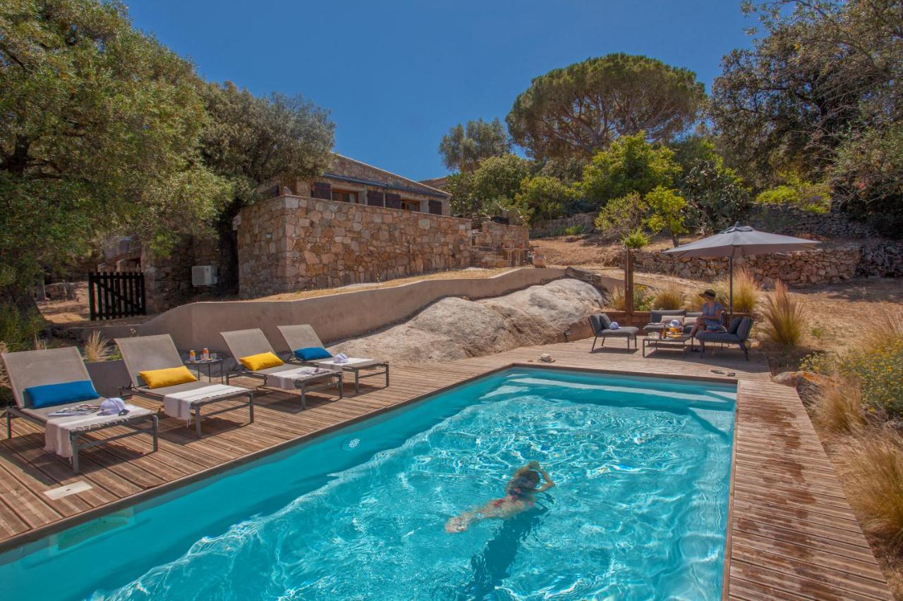 Villa Bodri, Maison En Pierre Avec Vue Mer Et Piscine Chauffee L'Ile-Rousse  Exterior photo