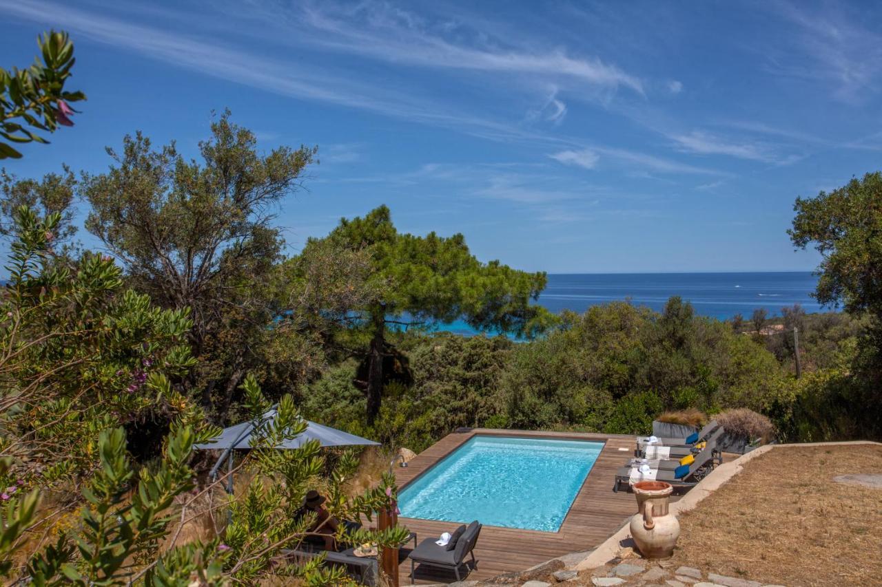 Villa Bodri, Maison En Pierre Avec Vue Mer Et Piscine Chauffee L'Ile-Rousse  Exterior photo